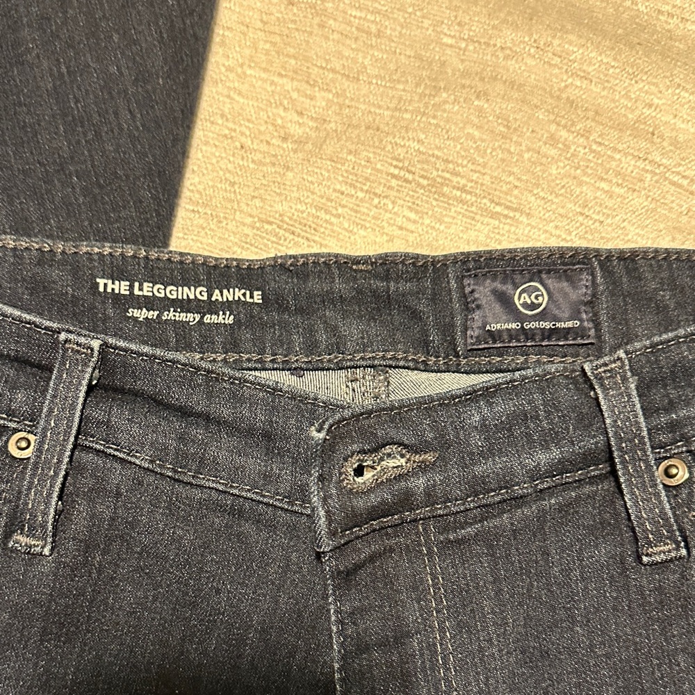 AG Adriano Goldschmied Women's Dark Gray Ankle Jeans